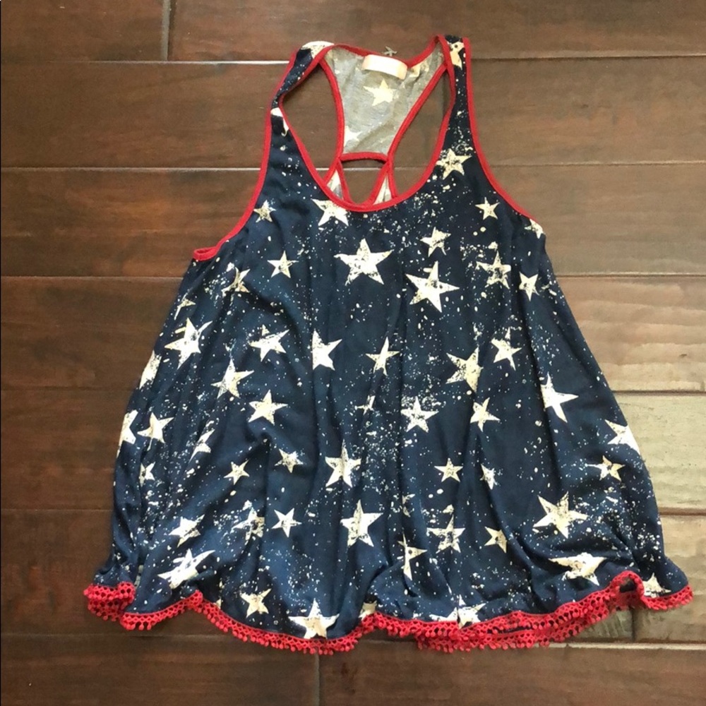 Precious patriotic swing tank top
